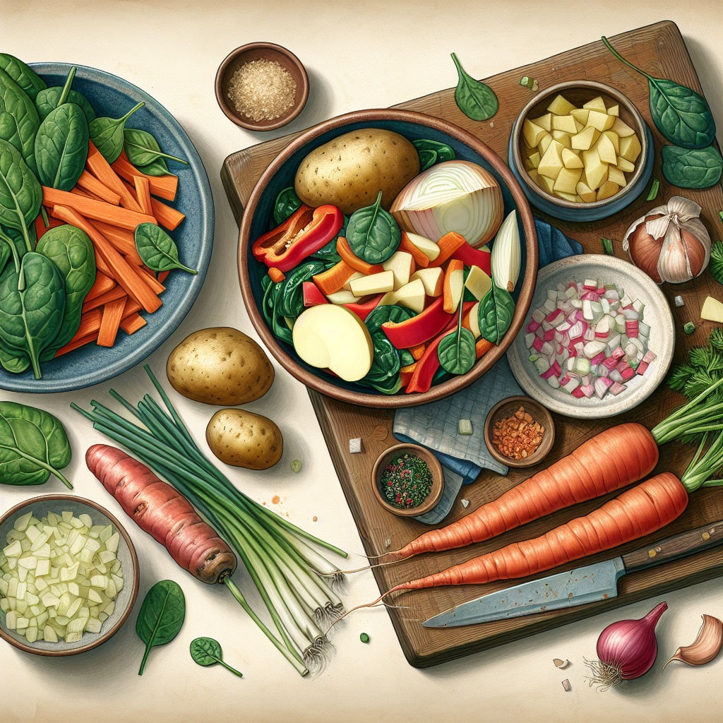 자투리 채소로 만드는 건강 반찬 레시피