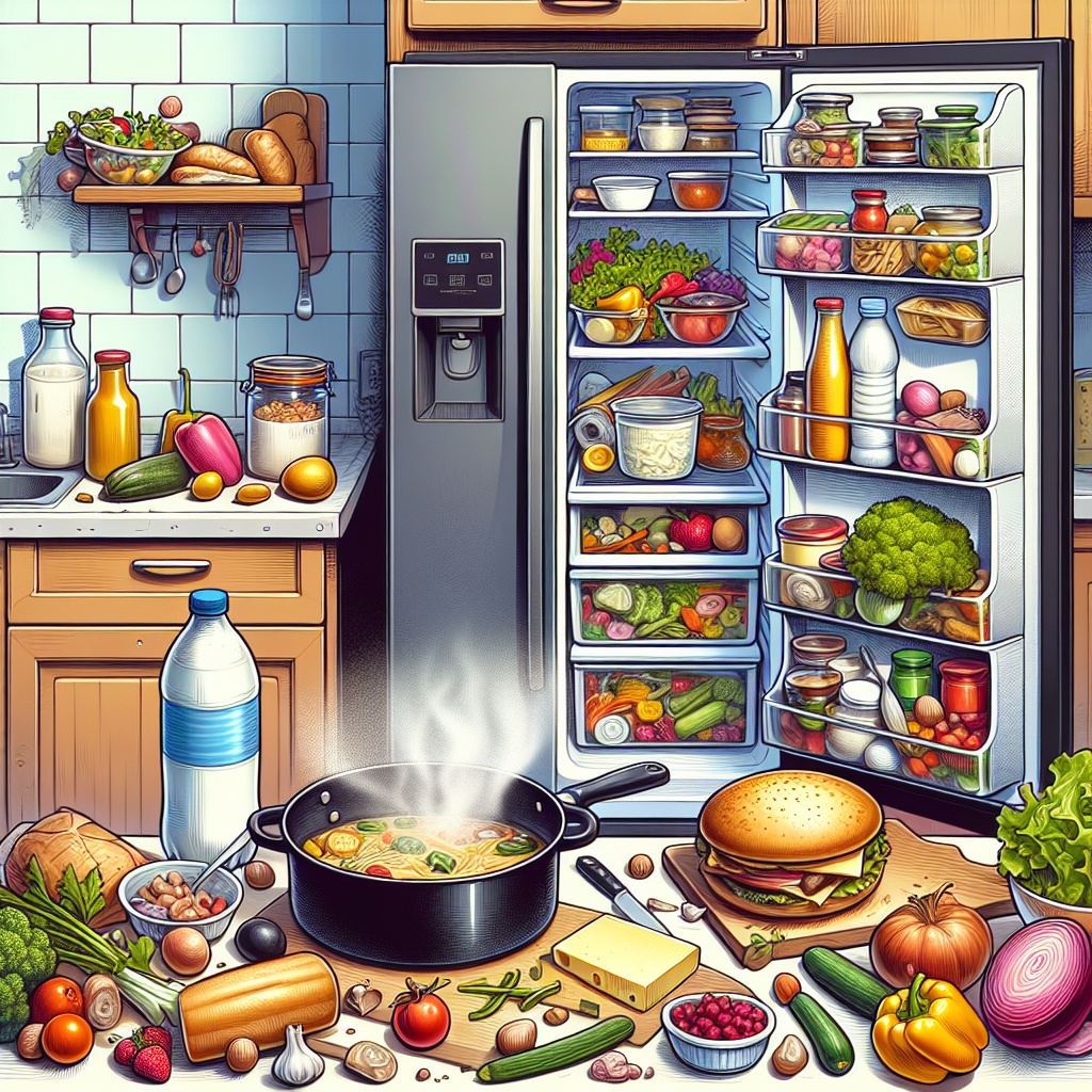 냉장고 털이 요리로 만드는 알뜰 식단