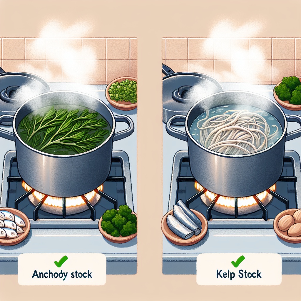 국물요리 기본 베이스 만들기: 멸치육수/다시마육수 비교 국물요리 기본 베이스 만들기: 멸치육수/다시마육수 비교